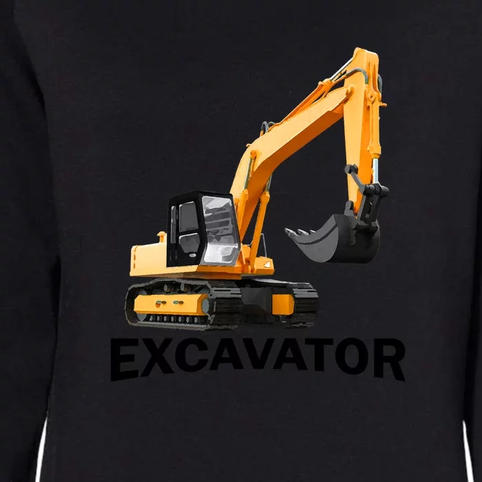 Excavator Design Womens California Wash Sweatshirt