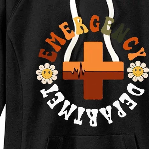 Emergency Department Emergency Room Healthcare Nursing Nurse Women's Fleece Hoodie