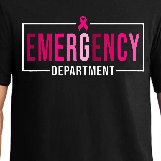 Emergency Departt Emergency Room Nurse Breast Cancer Pajama Set