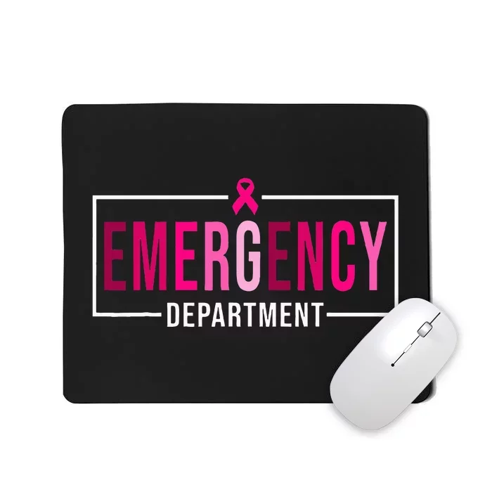 Emergency Departt Emergency Room Nurse Breast Cancer Mousepad