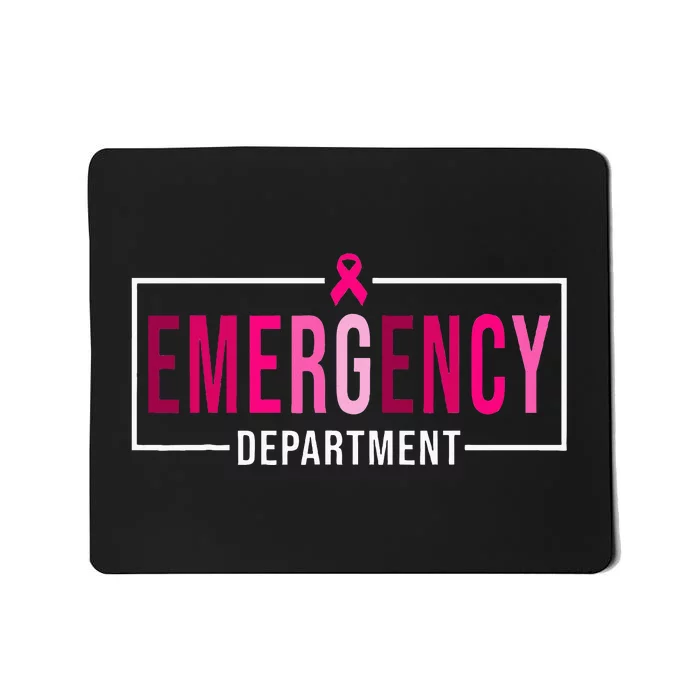 Emergency Departt Emergency Room Nurse Breast Cancer Mousepad