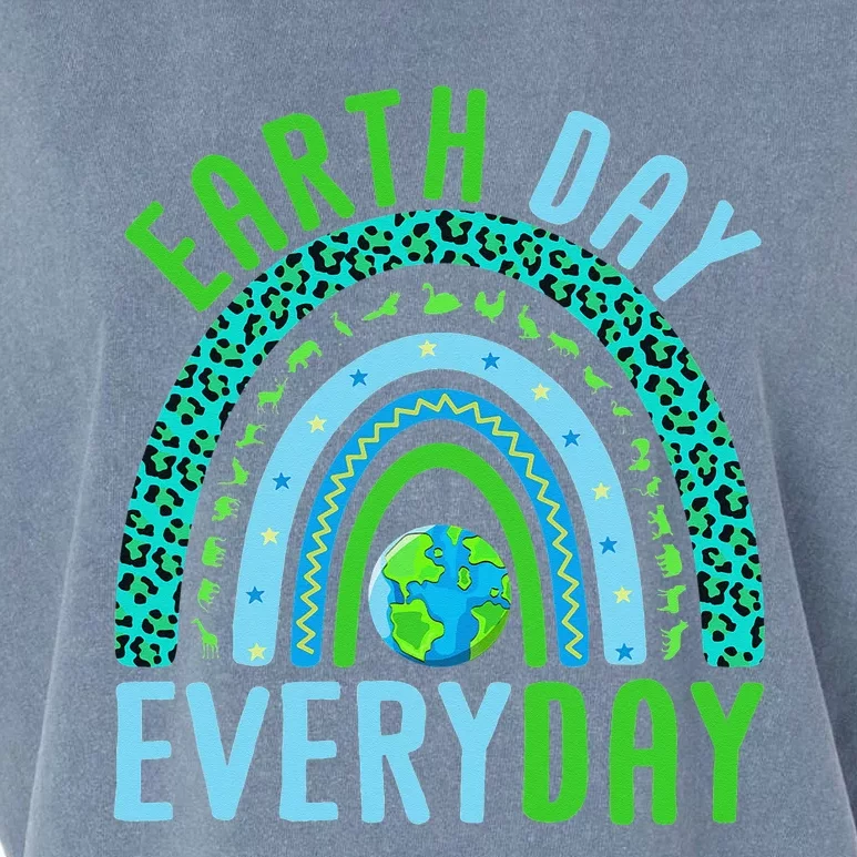 Earth Day Every Day Planet Earth Earth Day Everyday Rainbow Garment-Dyed Women's Muscle Tee