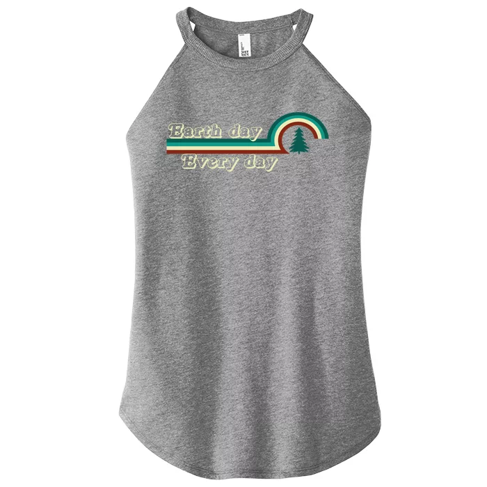 Earth Day Everyday Global Warming Climate Change Retro Gift Women’s Perfect Tri Rocker Tank