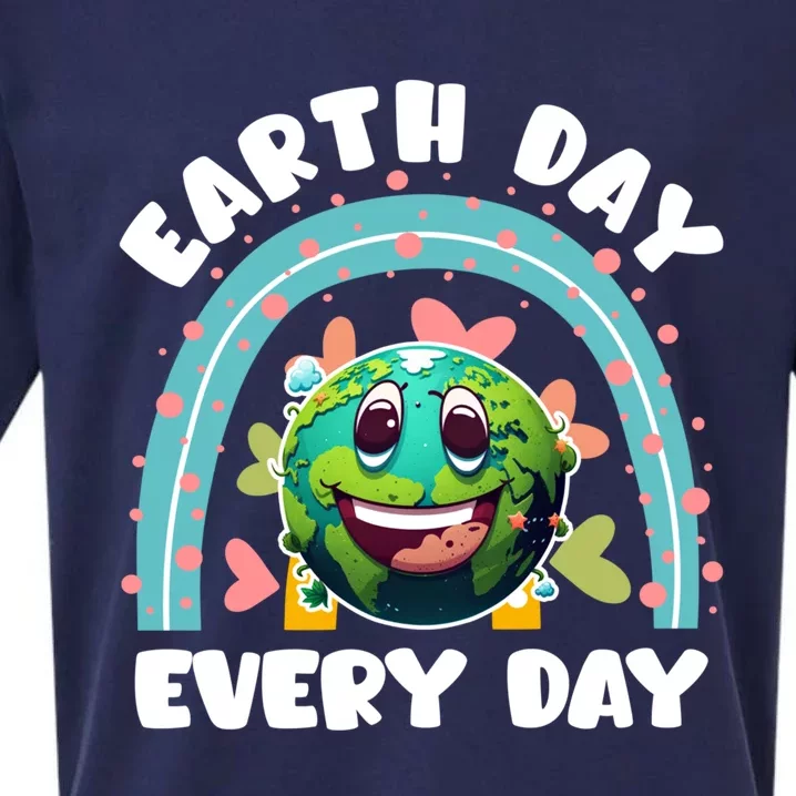 Earth Day Every Day Environtal Care Save Earth Funny Gift Sueded Cloud Jersey T-Shirt