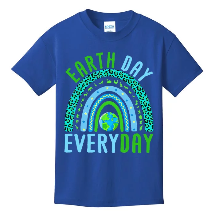 Earth Day Everyday Rainbow Kids T-Shirt