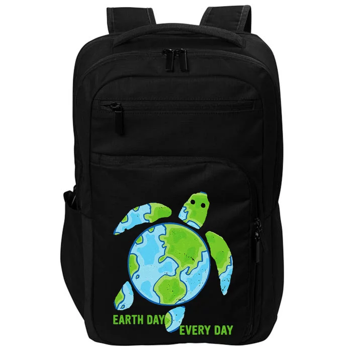 Earth Day Every Day Protect The Planet Save The Sea Turtles Impact Tech Backpack