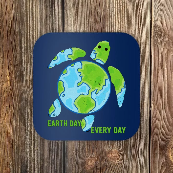 Earth Day Every Day Protect The Planet Save The Sea Turtles Coaster