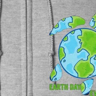 Earth Day Every Day Protect The Planet Save The Sea Turtles Full Zip Hoodie