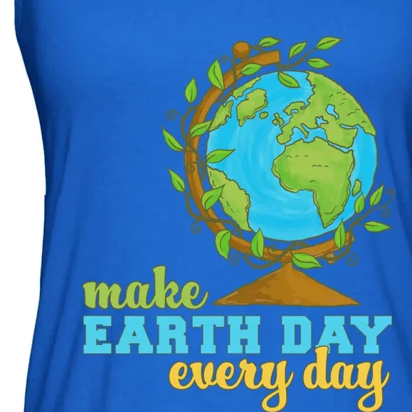 Earth Day Every Day Environtal Awareness Climate Change Funny Gift Ladies Essential Flowy Tank