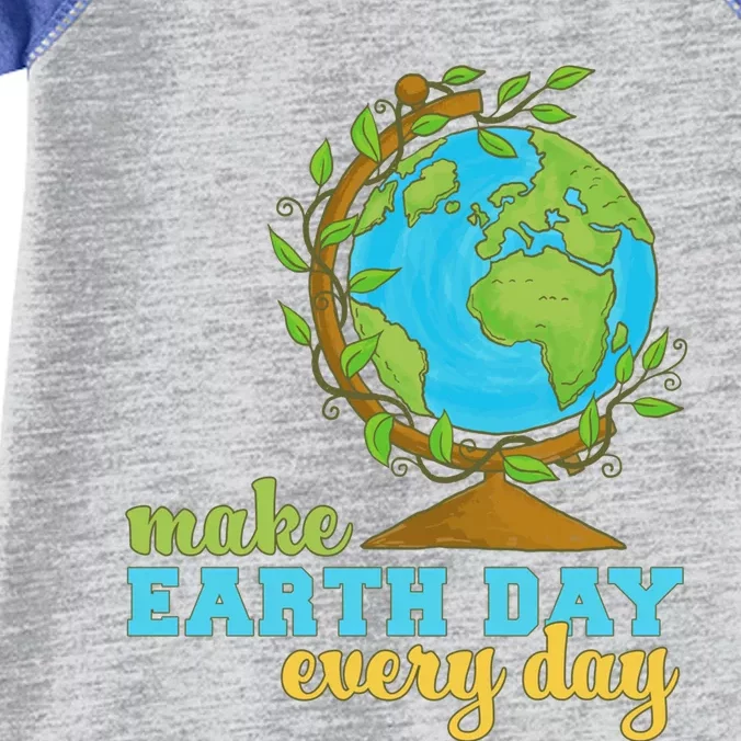 Earth Day Every Day Environtal Awareness Climate Change Funny Gift Infant Baby Jersey Bodysuit