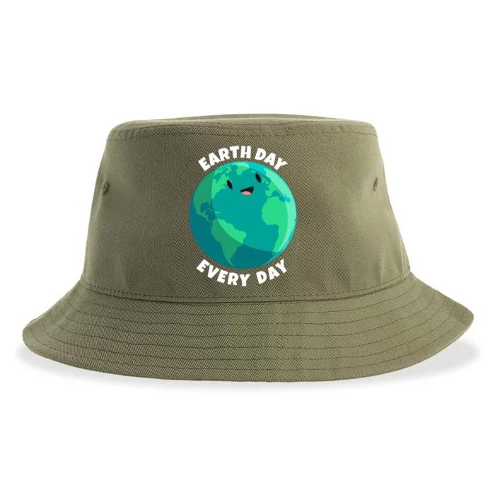 Earth Day Everyday Earth Day Mother Earth Day Smiling Gift Sustainable Bucket Hat