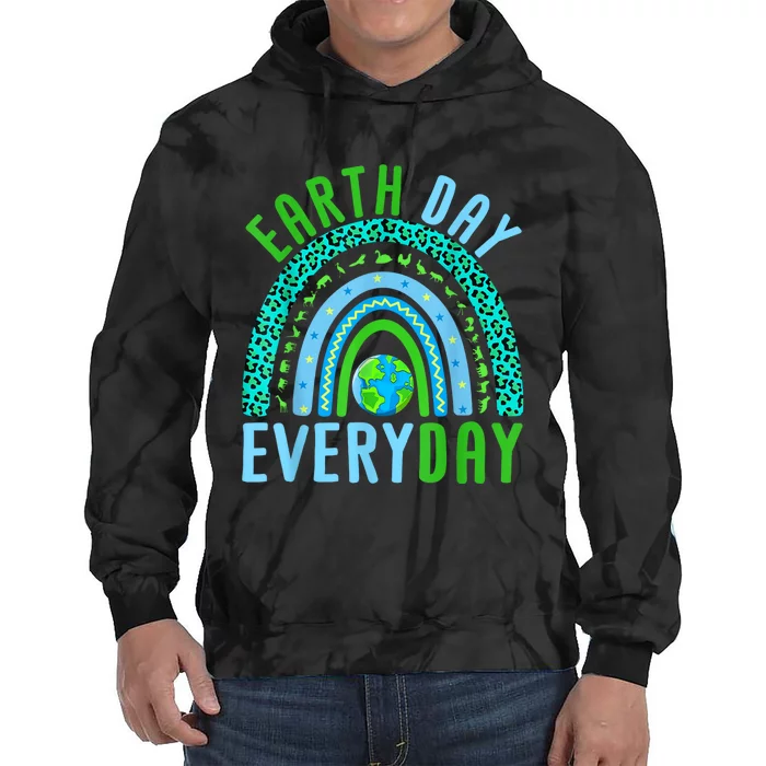 Earth Day Everyday Rainbow Design Earth Day Tie Dye Hoodie