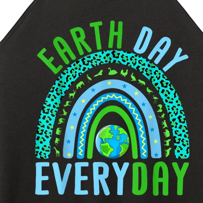 Earth Day Everyday Rainbow Design Earth Day Women’s Perfect Tri Rocker Tank