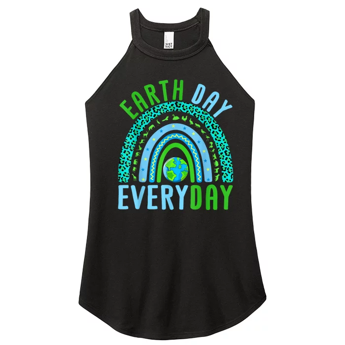 Earth Day Everyday Rainbow Design Earth Day Women’s Perfect Tri Rocker Tank