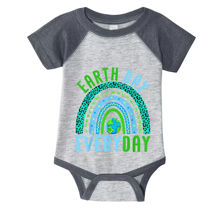 Earth Day Everyday Rainbow Design Earth Day Infant Baby Jersey Bodysuit