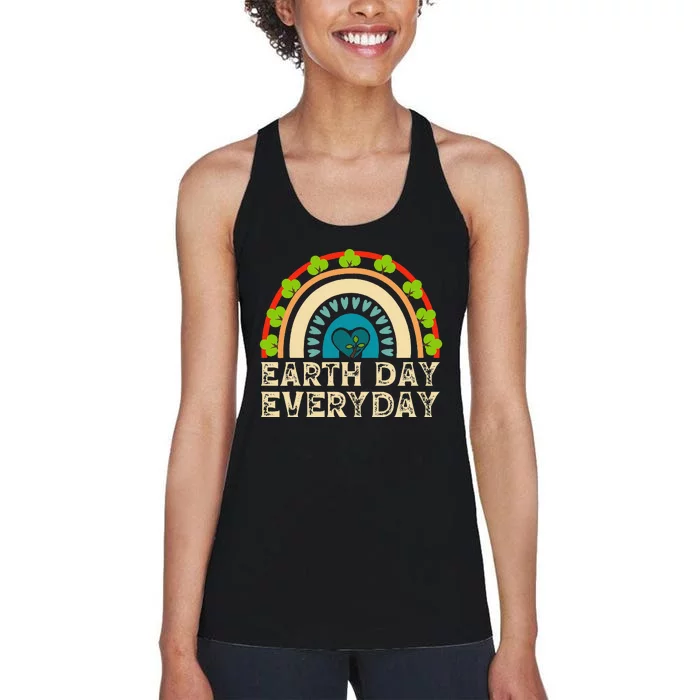 Earth Day Everyday Rainbow Women's Racerback Tank