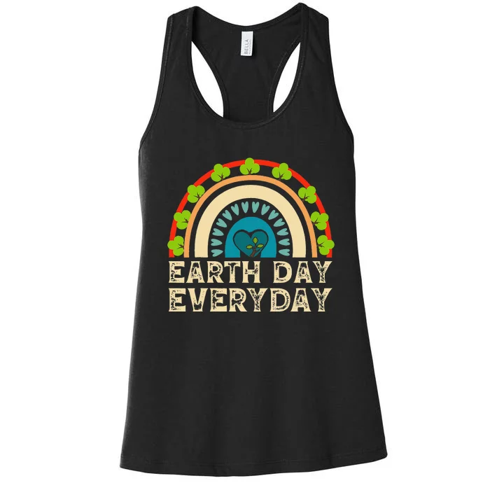 Earth Day Everyday Rainbow Women's Racerback Tank