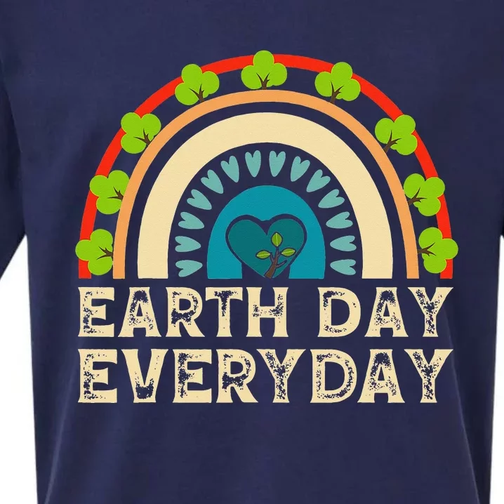 Earth Day Everyday Rainbow Sueded Cloud Jersey T-Shirt