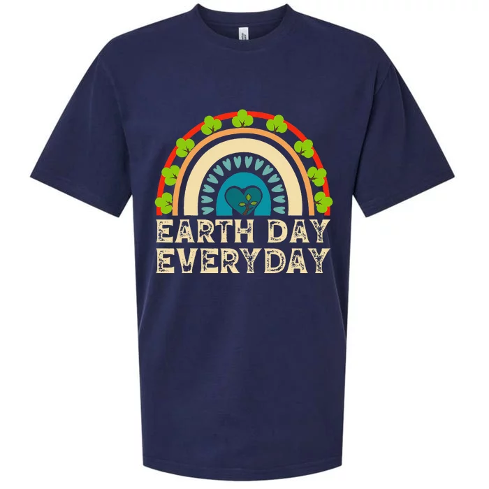 Earth Day Everyday Rainbow Sueded Cloud Jersey T-Shirt