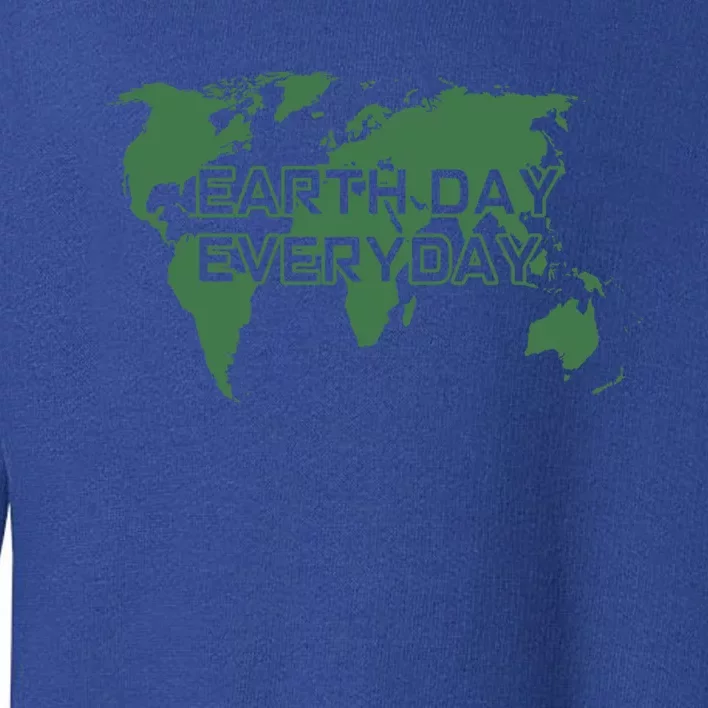 Earth Day Everyday Mother Earth Distressed Green Cool Gift Toddler Sweatshirt