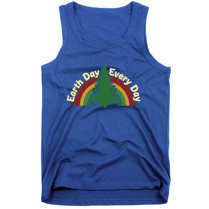 Earth Day Every Day Save Our Planet Vegan Rainbow Trees Gift Tank Top