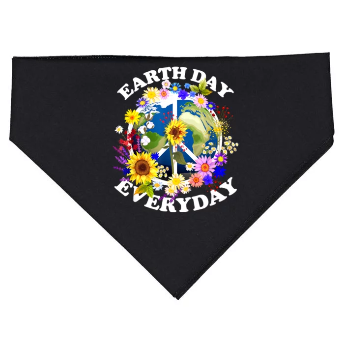 Earth Day Everyday Protect Our Planet Environmentalist USA-Made Doggie Bandana