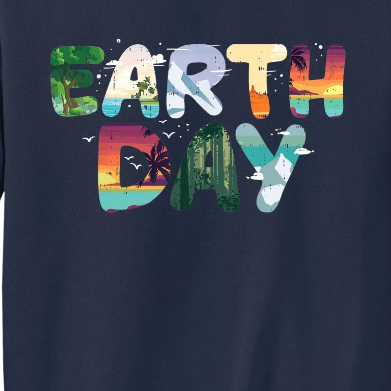 Earth Day Elements Nature Global Warming Sweatshirt