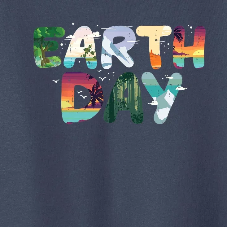 Earth Day Elements Nature Global Warming Toddler T-Shirt