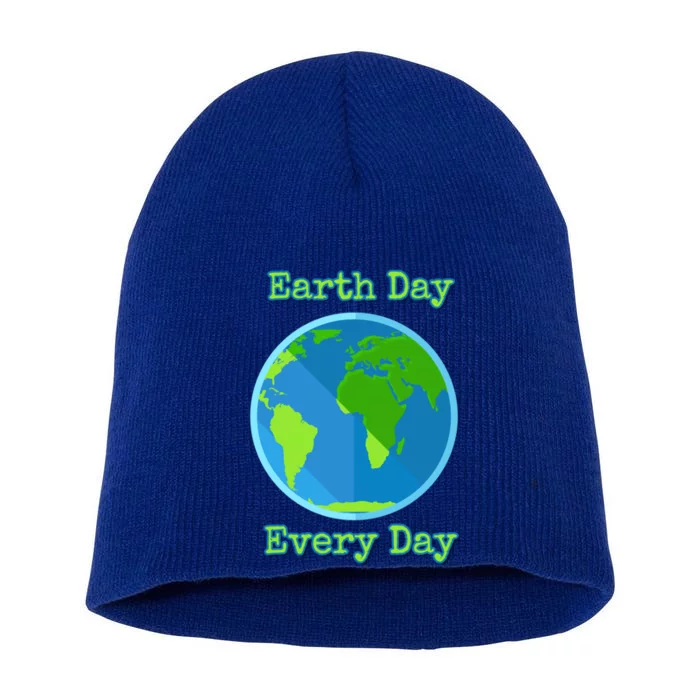 Earth Day Every Day Cute Gift Short Acrylic Beanie