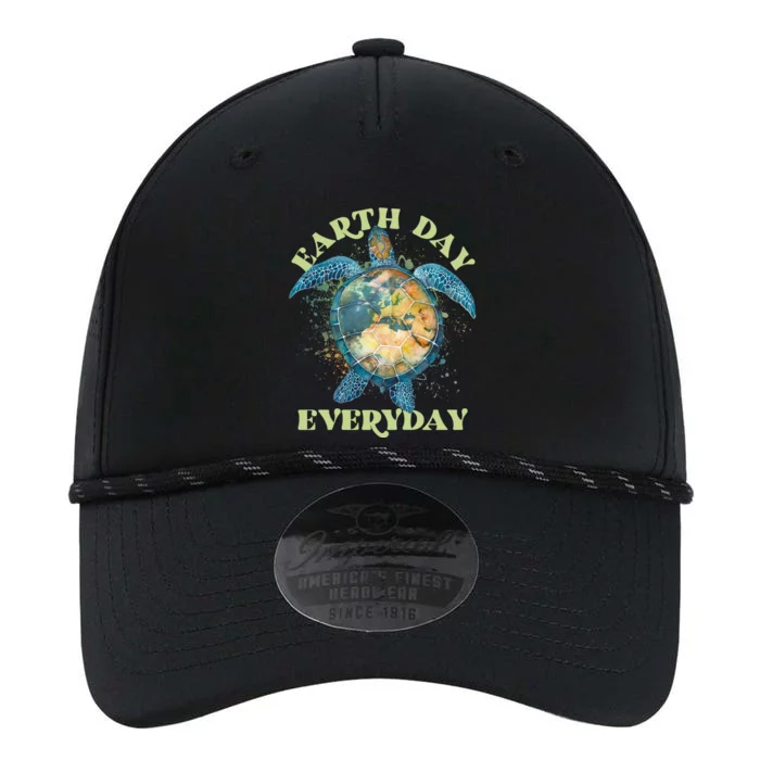 Earth Day Everyday Watercolor Sea Turtle Earth Performance The Dyno Cap