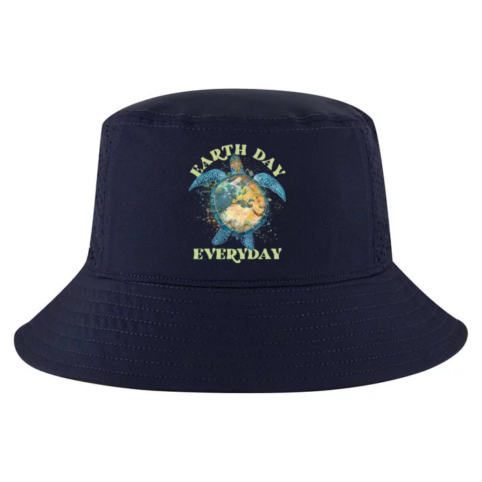 Earth Day Everyday Watercolor Sea Turtle Earth Cool Comfort Performance Bucket Hat