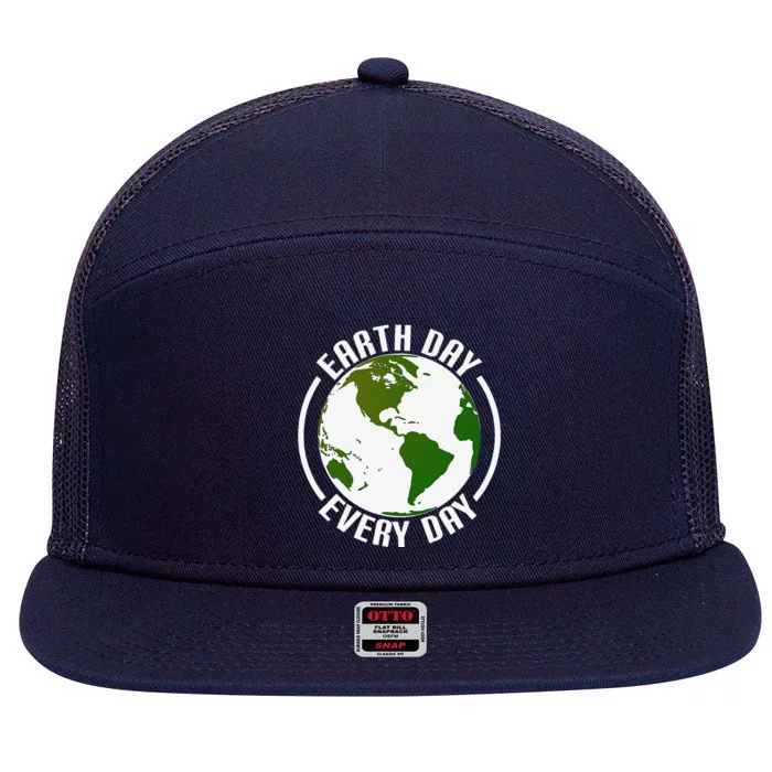 Earth Day Every Day 7 Panel Mesh Trucker Snapback Hat