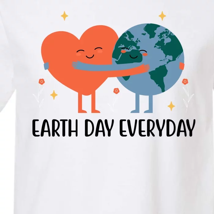 Earth Day Everyday Cute Heart Garment-Dyed Heavyweight T-Shirt