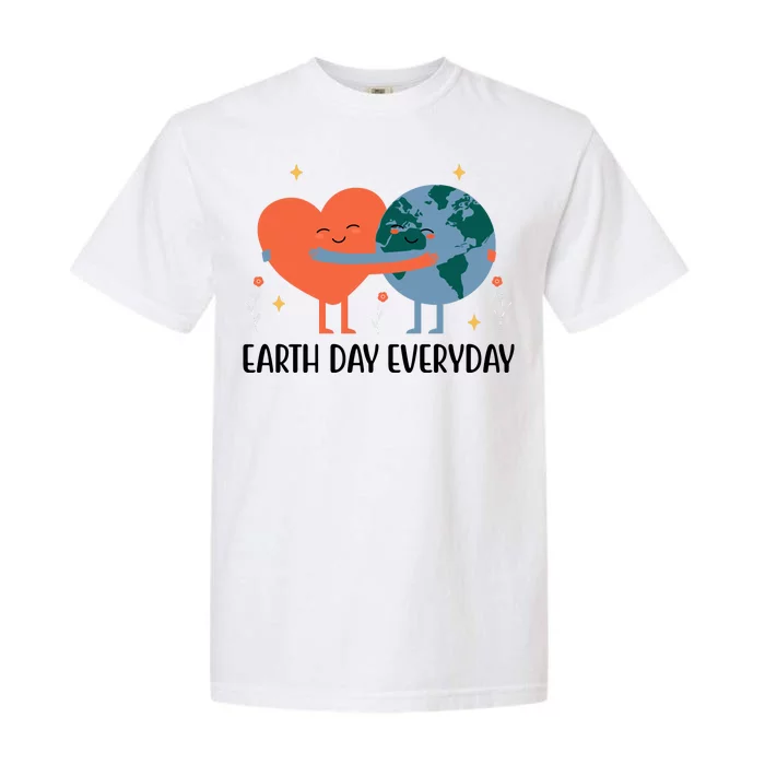 Earth Day Everyday Cute Heart Garment-Dyed Heavyweight T-Shirt