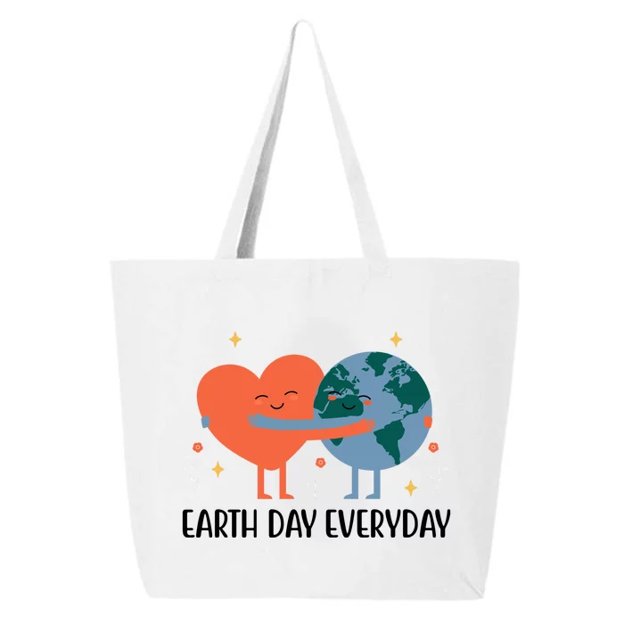 Earth Day Everyday Cute Heart 25L Jumbo Tote