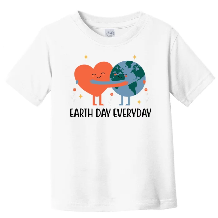 Earth Day Everyday Cute Heart Toddler T-Shirt