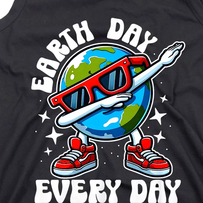 Earth Day Every Day 2024 Funny Dabbing Earth Day Dab Earth Day On April 22 Tank Top