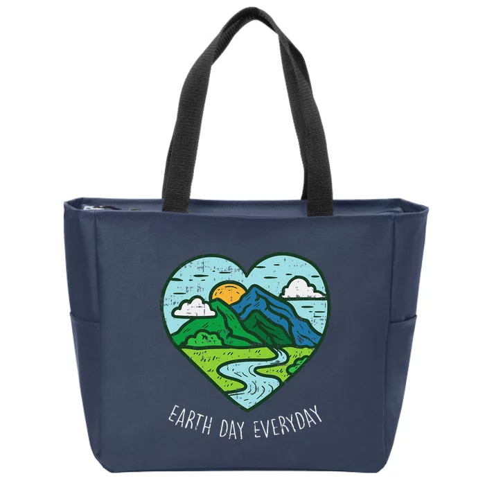 Earth Day Everyday April 22nd Environmentalist Gift Zip Tote Bag