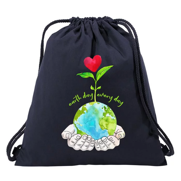 Earth Day Everyday Cute Environmental Science Gift Drawstring Bag