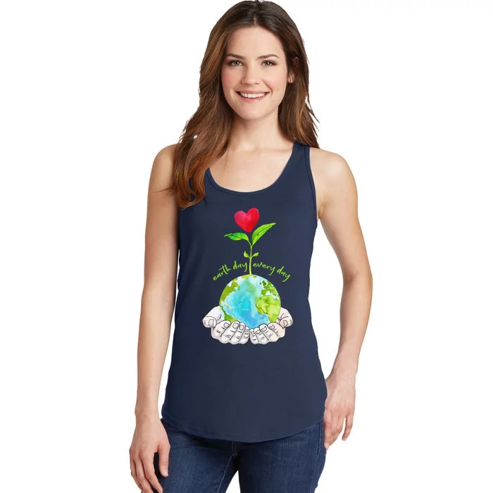 Earth Day Everyday Cute Environmental Science Gift Ladies Essential Tank