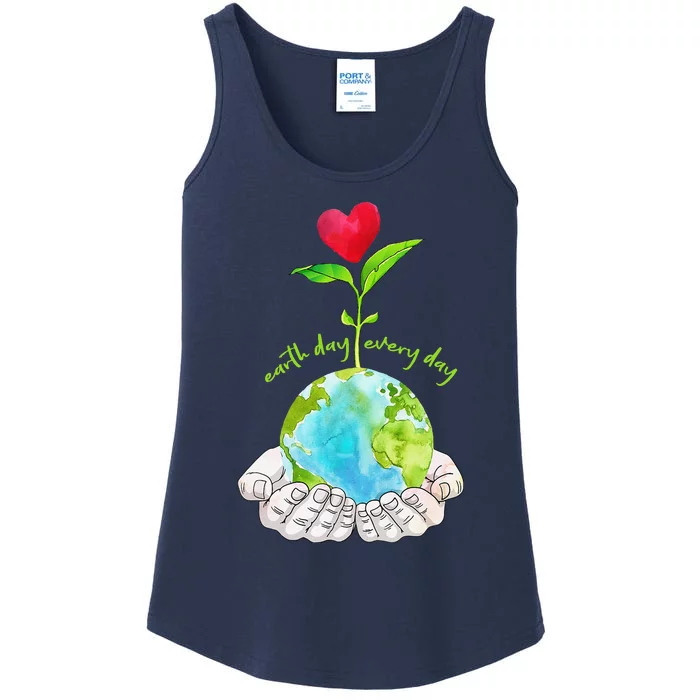 Earth Day Everyday Cute Environmental Science Gift Ladies Essential Tank