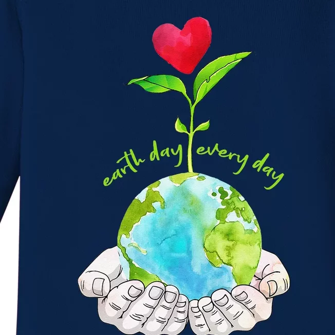 Earth Day Everyday Cute Environmental Science Gift Baby Long Sleeve Bodysuit