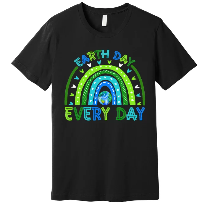 Earth Day Everyday Earth Day Rainbow Save The Planet Premium T-Shirt