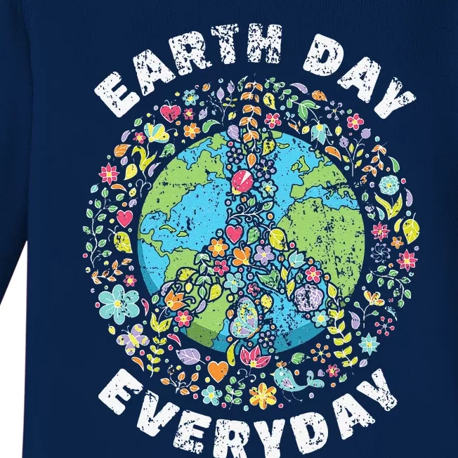 Earth Day Everyday Earth Day Gift Baby Long Sleeve Bodysuit