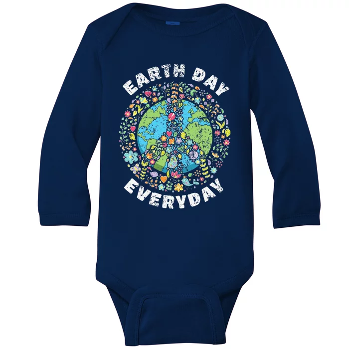 Earth Day Everyday Earth Day Gift Baby Long Sleeve Bodysuit