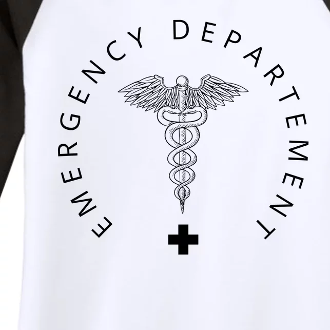 Emergency Department Women's Tri-Blend 3/4-Sleeve Raglan Shirt