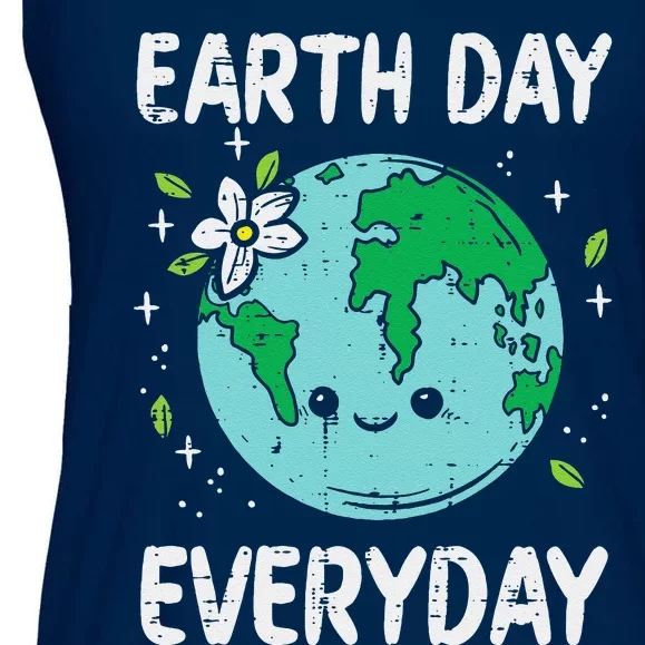 Earth Day Everyday Flower Environmentalist Women Ladies Essential Flowy Tank