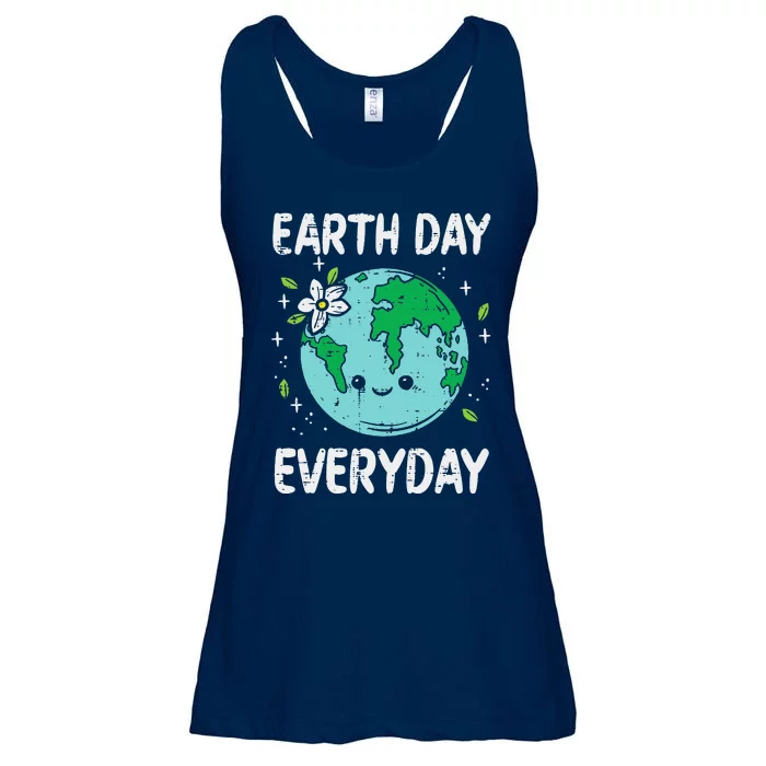 Earth Day Everyday Flower Environmentalist Women Ladies Essential Flowy Tank