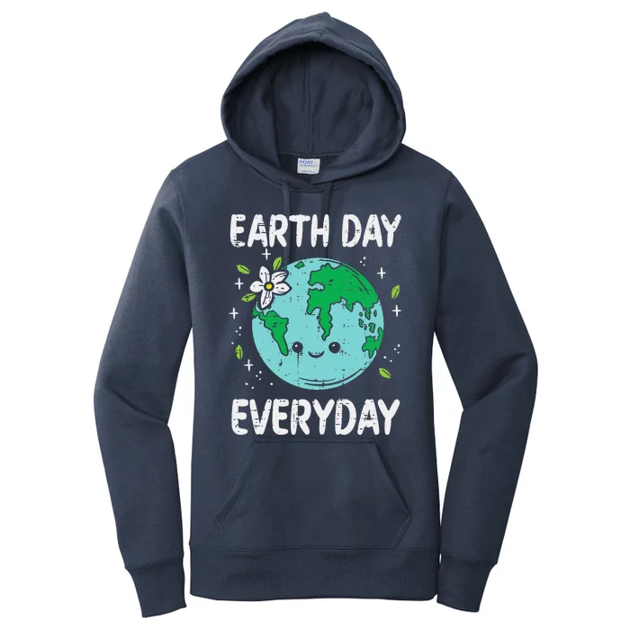 Earth Day Everyday Flower Environmentalist Women Women's Pullover Hoodie