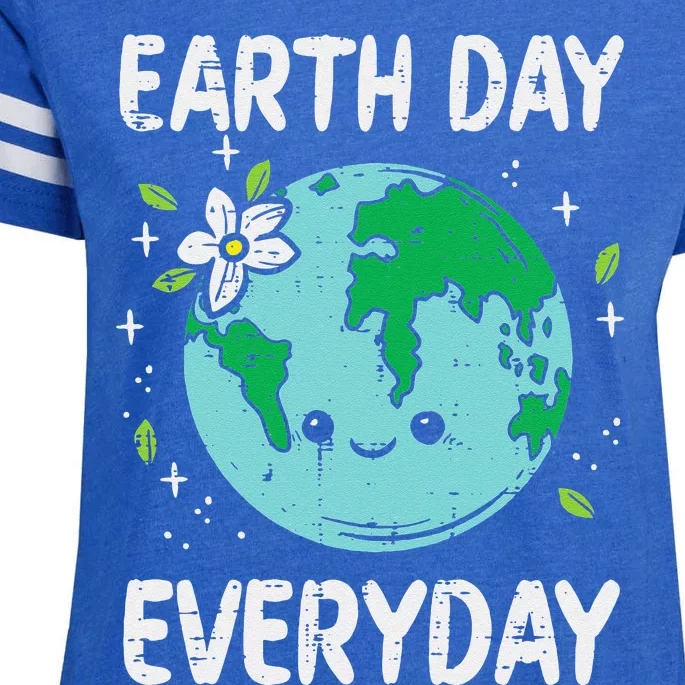 Earth Day Everyday Flower Environmentalist Women Enza Ladies Jersey Football T-Shirt